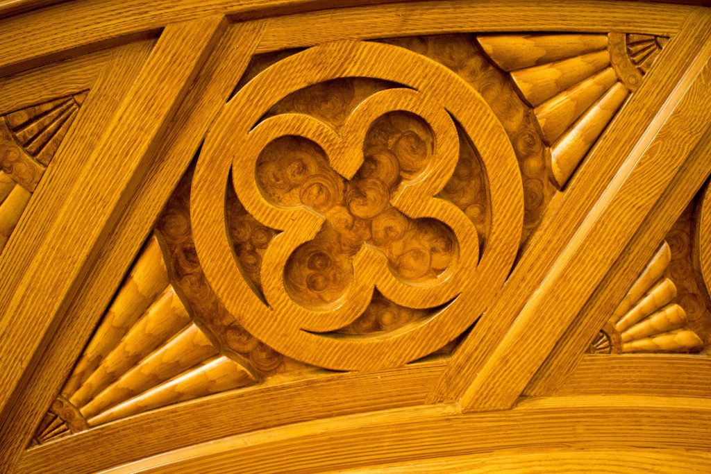 ornate wood detailing